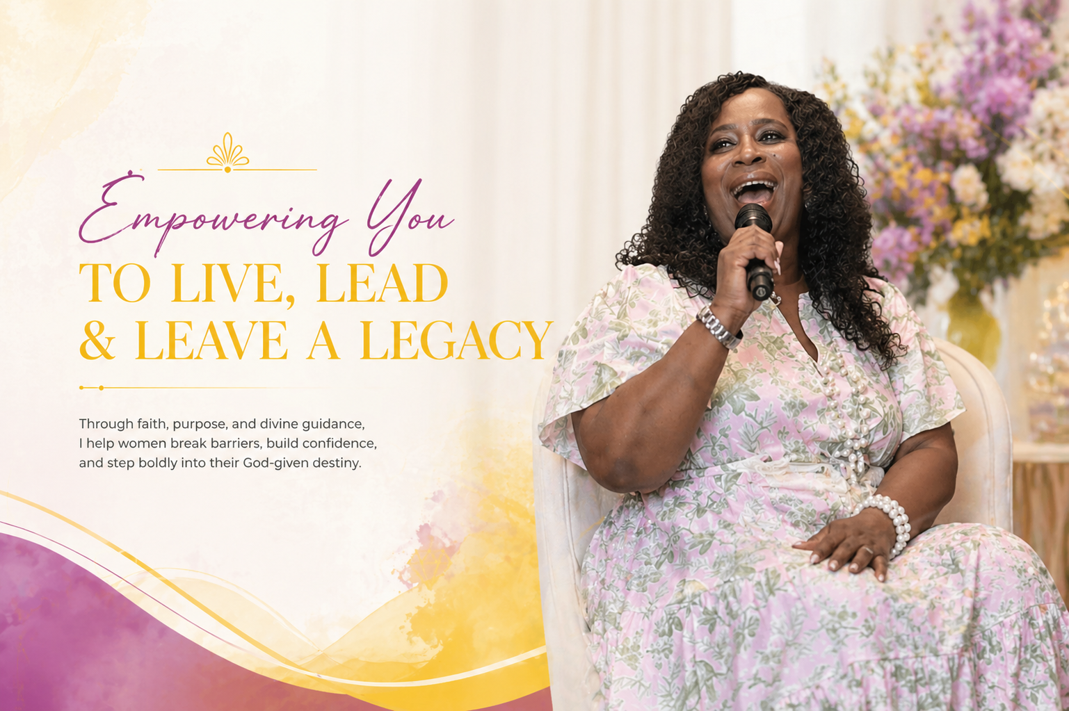 Prophetess Shamika Rich speaking — Empowering you to live, lead and leave a legacy