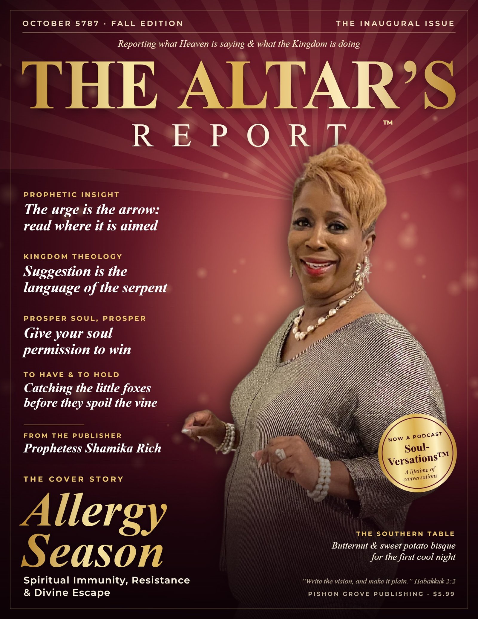 Cover of The Altar's Report, October 5787: Allergy Season